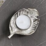 حامل شموع صغيرة بتصميم ورق شجر من فوجليا