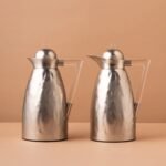 طقم ترامس علياء 2 قطع 1 لتر - فضي مطفي