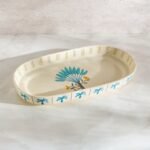 صحن تقديم خزف حجري - بدوي