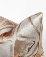 ⁦غطاء وسادة مبطن ذو نقشات عصرية بسيطة 45*45⁩ - الصورة ⁦3⁩