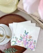 مناديل 20 قطعة ذات طباعة زهرية