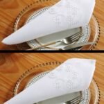 منشفة مربعة مطرزة - بوليستر