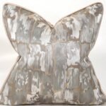 غطاء وسادة هندسي فاخر خفيف - 45*45