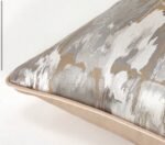 ⁦غطاء وسادة هندسي فاخر خفيف - 45*45⁩ - الصورة ⁦2⁩