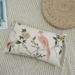 1غطاء وسادة مطرز بالزهور والطيور - 30*50