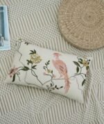 1غطاء وسادة مطرز بالزهور والطيور - 30*50