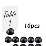 قطع حامل بطاقة من الخشب - باللون الاسود
