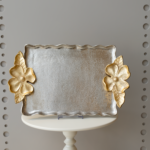 سفرة تقديم مستطيلة صغيرة - زهرة بلوم