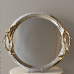 سفرة تقديم مدورة كبيرة - اغصان