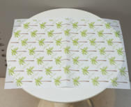 10 ورقات زبدة بطبعة نخيل