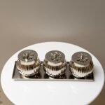 طقم سكريات تلاتي مع حاملة