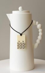 ⁦طقم دلايات شاهي وقهوة اسود وبيج⁩ - الصورة ⁦2⁩