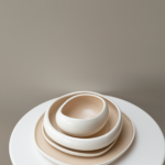 طقم مائدة - بيج