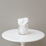 حاملة مناديل - زجاجيه شفافيه