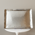 سفرة مربعة معدن مطروق - حجم كبير