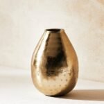 مزهرية ألومنيوم مطروقة - 15 سم