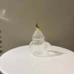 وعاء مكسرات زجاجي حجم متوسط - رمضاني