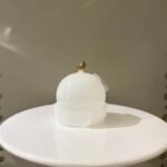 وعاء تمر زجاج ابيض حجم صغير - رمضاني