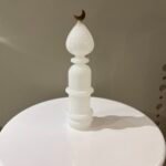 مئذنة زجاج ابيض حجم متوسط - رمضاني