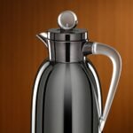 ⁦ترمس سعة 0.7 لتر بلون أسود غامق وثلجي⁩ - الصورة ⁦2⁩