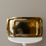 طقم سفر 2 قطع - حجم كبير حجم صغير - ذهبي