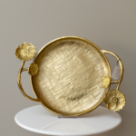 سفرة تقديم شمس نحاسي لامع - حجم صغير