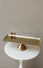 ⁦مترد مستطيل بالقاعدة عنبر - ذهبي - حجم كبير⁩ - الصورة ⁦2⁩