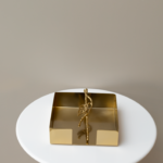 حاملة مناديل - ذهبي