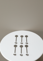 طقم 6 ملاعق - اللون فضي