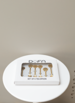 ⁦طقم 6 ملاعق - اللون ذهبي⁩ - الصورة ⁦2⁩