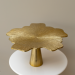 مترد بالقاعدة شكل زهرة - ذهبي - حجم كبير