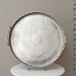 سفرة من المعدن الهندي فضي - حجم كبير