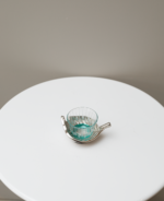 ⁦كوستر علي شكل ورقة متعدد الاستخدام - فضي⁩ - الصورة ⁦2⁩