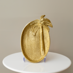 مترد معدن هندي بنقش نخيل - ذهبي - حجم صغير