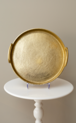 ⁦سفرة من المعدن الهندي ذهبي - حجم كبير⁩ - الصورة ⁦2⁩