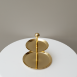 مترد تقديم حلويات دورين - ذهبي - حجم صغير