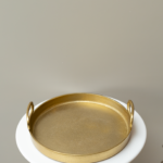 سفرة من المعدن الهندي ذهبي - حجم صغير