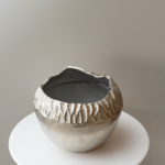 فازا نحاس فضي حجم كبير