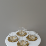 طقم 6 كابتشينوا ذهبي