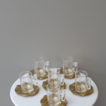 طقم 6 شاي - ذهبي