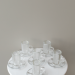 طقم 6 شاي فضي