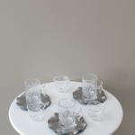 طقم 6 شاي 6 قهوة - فضي