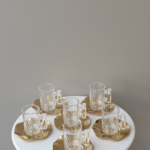 طقم 6 شاي - ذهبي