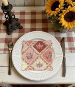 مناديل 20 قطعة بطبعات زهور متعدد الالوان