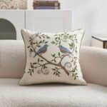 غطاء وسادة مطرزة ثلاثي الابعاد - 45*45