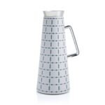 ⁦ترمس قهوة وشاي من أزوريا بنقش هندسي 1 لتر⁩ - الصورة ⁦2⁩