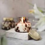 شمعة زجاجية معطرة - بلوم