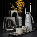 ⁦ترمس قهوة وشاي من أزوريا بنقش هندسي 1 لتر⁩ - الصورة ⁦3⁩