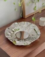 صحن فاكهة من الفولاذ المقاوم للصداء - فضي صغير