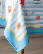 ⁦مفرش طاولة morose من قماش بولي قطن – متعدد الألوان – مقاس 150×250 سم⁩ - الصورة ⁦3⁩